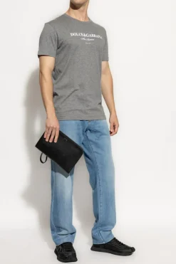 Dolce & Gabbana NIEBIESKI Jeansy z nogawkami o prostym kroju