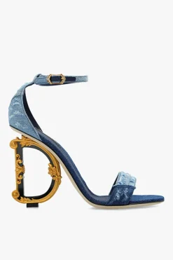 Dolce & Gabbana NIEBIESKI Sandały na obcasie