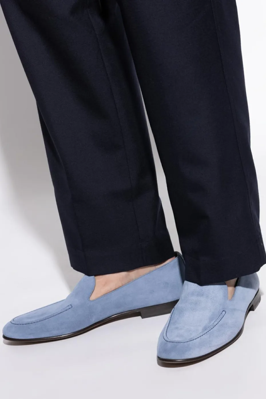 Dolce & Gabbana NIEBIESKI Zamszowe buty `Split`