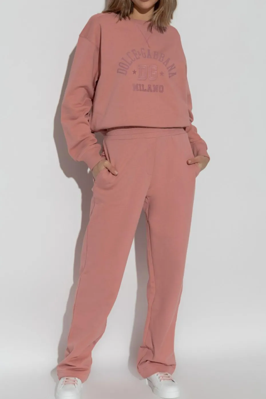 Dolce & Gabbana RÓŻOWY Bluza z logo