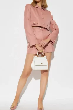 Dolce & Gabbana RÓŻOWY Krótka marynarka