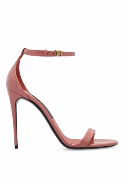 Dolce & Gabbana RÓŻOWY Sandały na obcasie