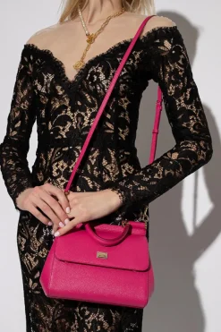 Dolce & Gabbana RÓŻOWY Torba na ramię ‘Sicily Small’