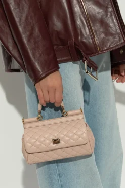 Dolce & Gabbana RÓŻOWY Torba na ramię `Small Sicily`