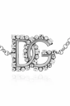 Dolce & Gabbana SREBRNY Bransoleta z logo
