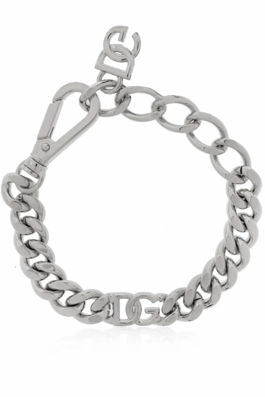Dolce & Gabbana SREBRNY Bransoleta z logo