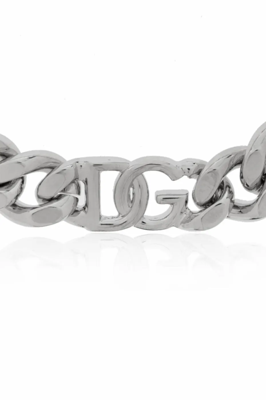 Dolce & Gabbana SREBRNY Bransoleta z logo