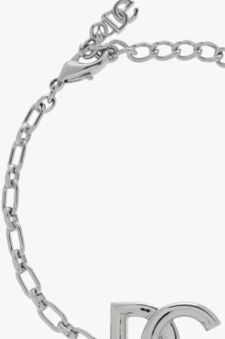 Dolce & Gabbana SREBRNY Bransoleta z logo