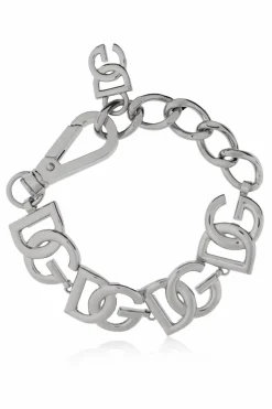 Dolce & Gabbana SREBRNY Bransoleta z logo