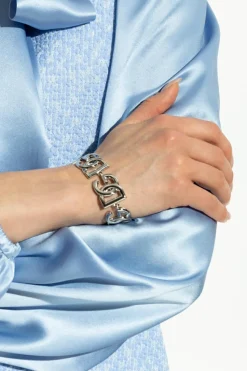 Dolce & Gabbana SREBRNY Bransoleta z logo