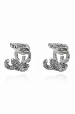 Dolce & Gabbana SREBRNY Kolczyki z logo