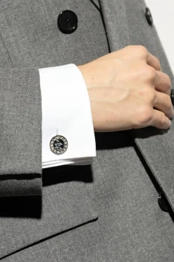 Dolce & Gabbana SREBRNY Spinki do mankietów z logo