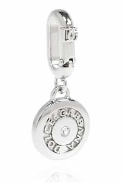 Dolce & Gabbana SREBRNY Zawieszka z logo