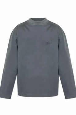 Dolce & Gabbana SZARY Bluza z aplikacją z logo
