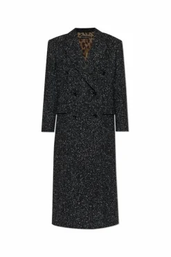 Dolce & Gabbana SZARY Dwurzędowy płaszcz