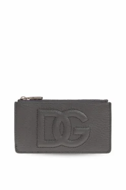 Dolce & Gabbana SZARY Etui na karty z logo