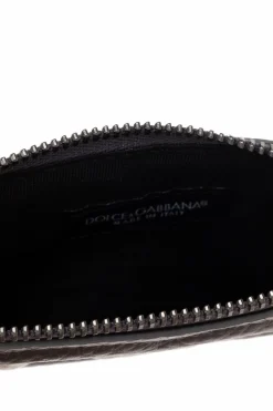 Dolce & Gabbana SZARY Etui na karty z logo