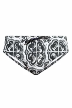 Dolce & Gabbana SZARY Slipy kąpielowe