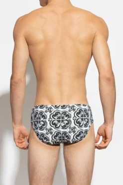 Dolce & Gabbana SZARY Slipy kąpielowe