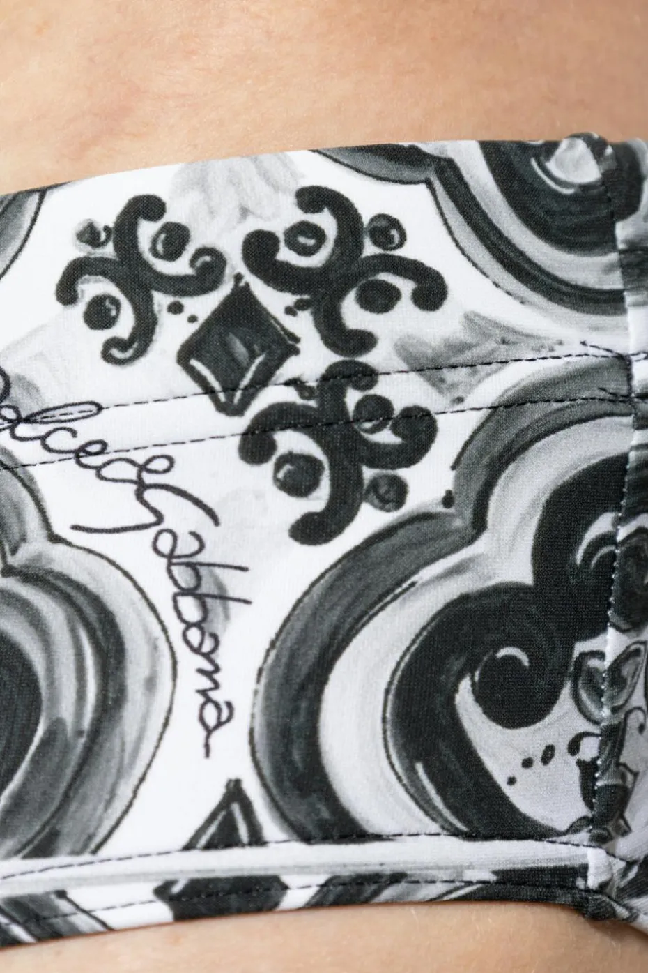 Dolce & Gabbana SZARY Slipy kąpielowe