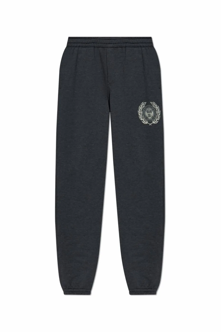 Dolce & Gabbana SZARY Spodnie dresowe z nadrukowanym logo