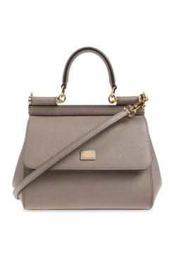 Dolce & Gabbana SZARY Torba do ręki `Sicily Medium`