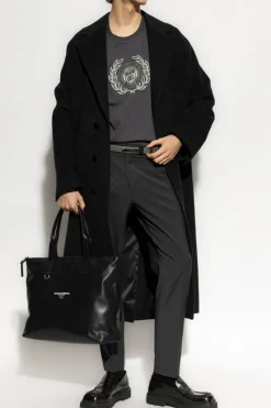 Dolce & Gabbana SZARY T-shirt z nadrukiem