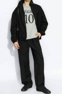 Dolce & Gabbana SZARY T-shirt z nadrukiem