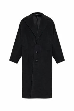 Dolce & Gabbana SZARY Wełniany płaszcz