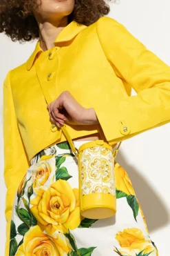 Dolce & Gabbana ŻÓŁTY Torba z paskiem na butelkę