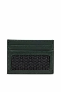 Dolce & Gabbana ZIELONY Skórzane etui na karty