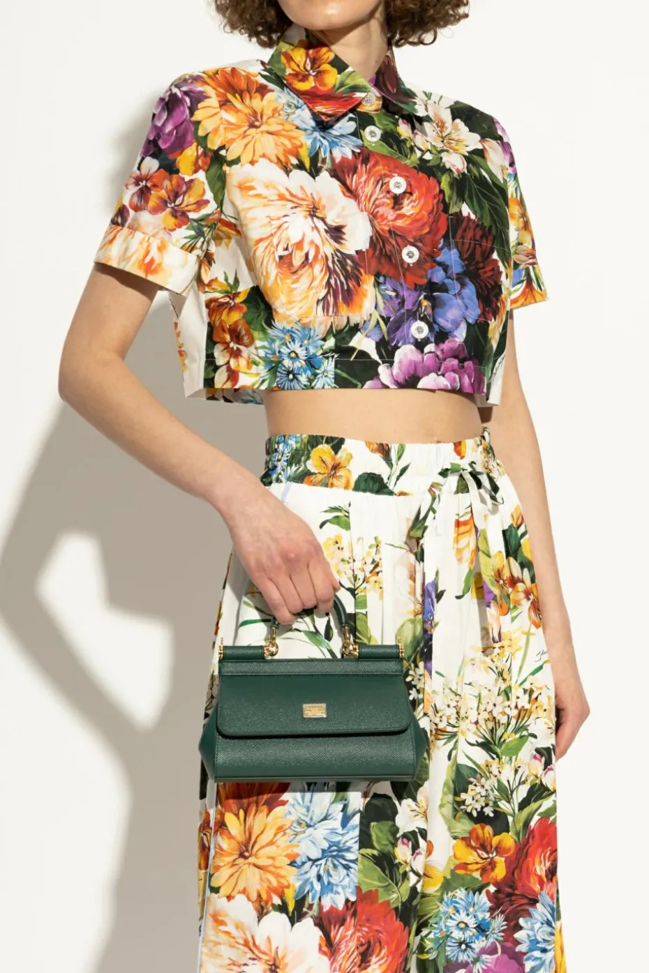 Dolce & Gabbana ZIELONY Torba do ręki `Sicily Small`