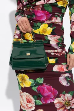 Dolce & Gabbana ZIELONY Torba na ramię ‘Sicily Medium’