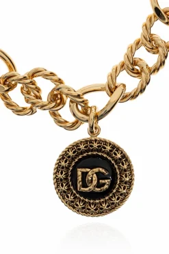 Dolce & Gabbana ZŁOTY Bransoleta z zawieszkami