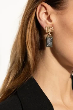 Dolce & Gabbana ZŁOTY Mosiężne klipsy