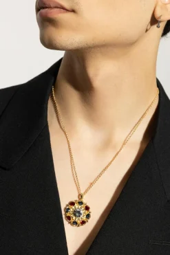 Dolce & Gabbana ZŁOTY Naszyjnik z zawieszką