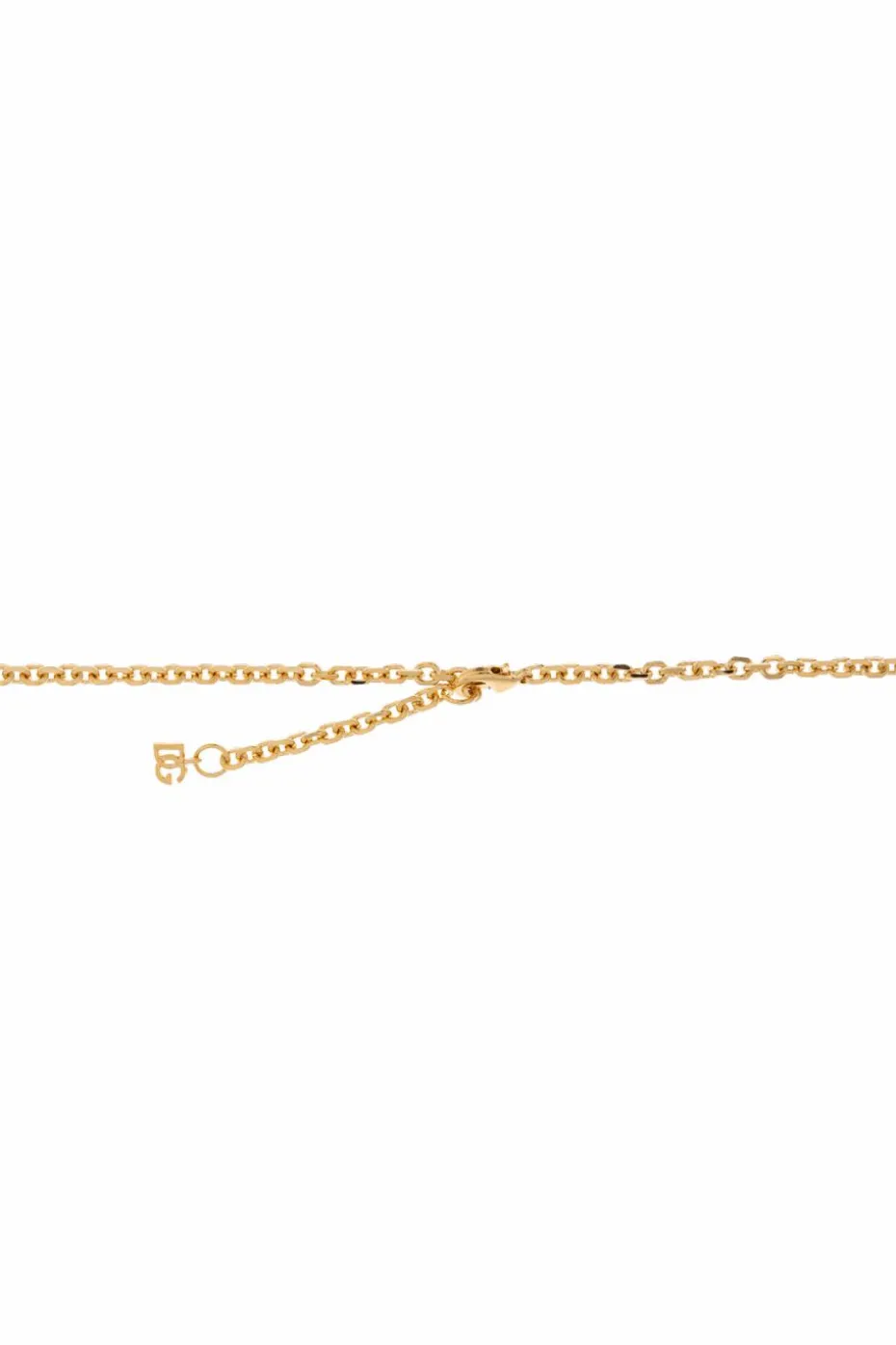 Dolce & Gabbana ZŁOTY Naszyjnik z zawieszką z wygrawerowanym logo