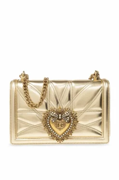 Dolce & Gabbana ZŁOTY Torba na ramię ‘Devotion Medium’