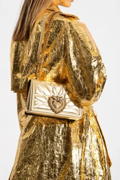 Dolce & Gabbana ZŁOTY Torba na ramię ‘Devotion Medium’