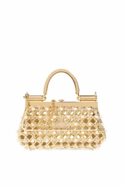 Dolce & Gabbana ZŁOTY Torba do ręki ‘Sicily’
