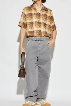 Dries Van Noten beżowy Koszula z kieszeniami