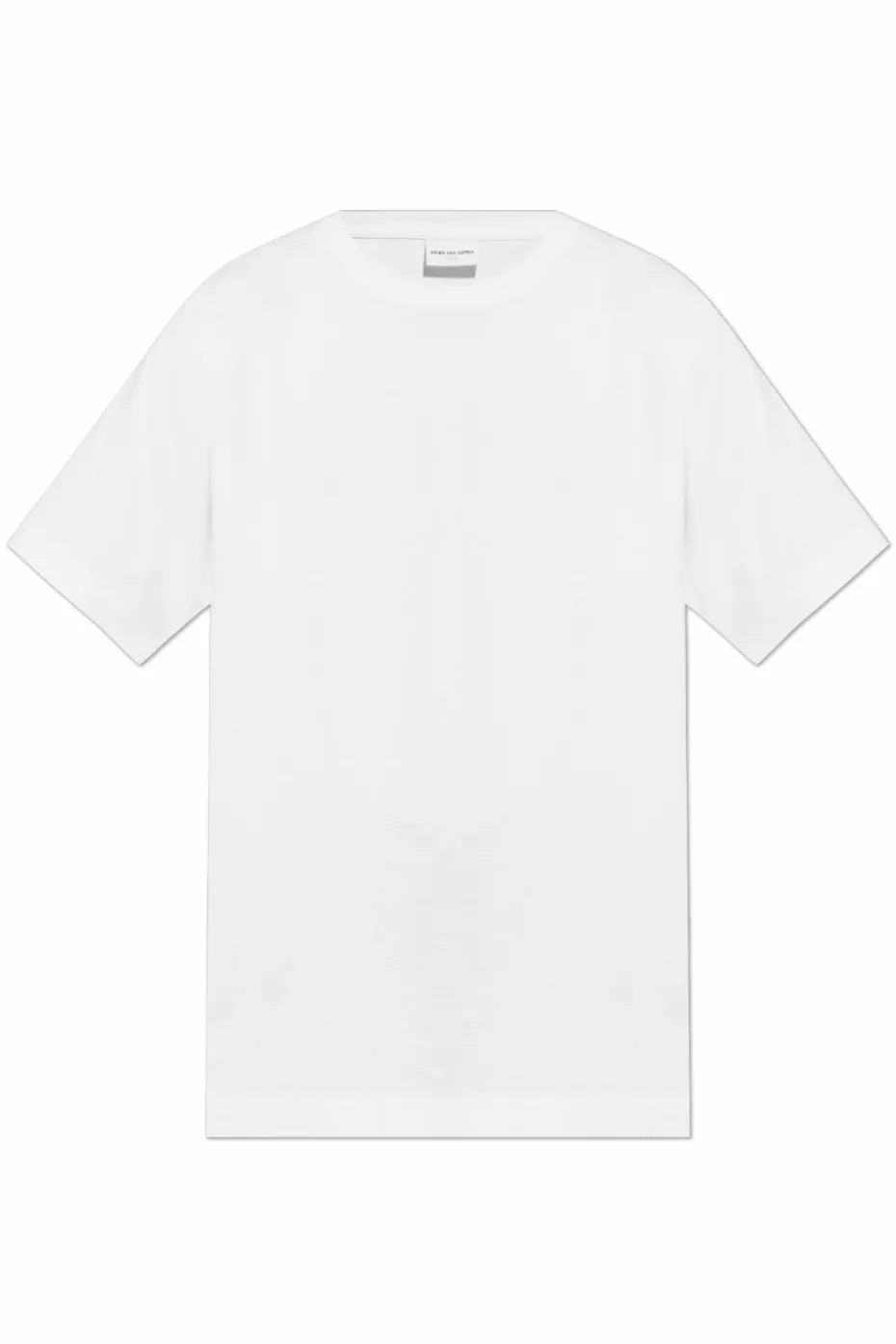 Dries Van Noten BIAŁY Bawełniany t-shirt