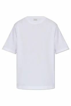 Dries Van Noten BIAŁY T-shirt o luźnym kroju
