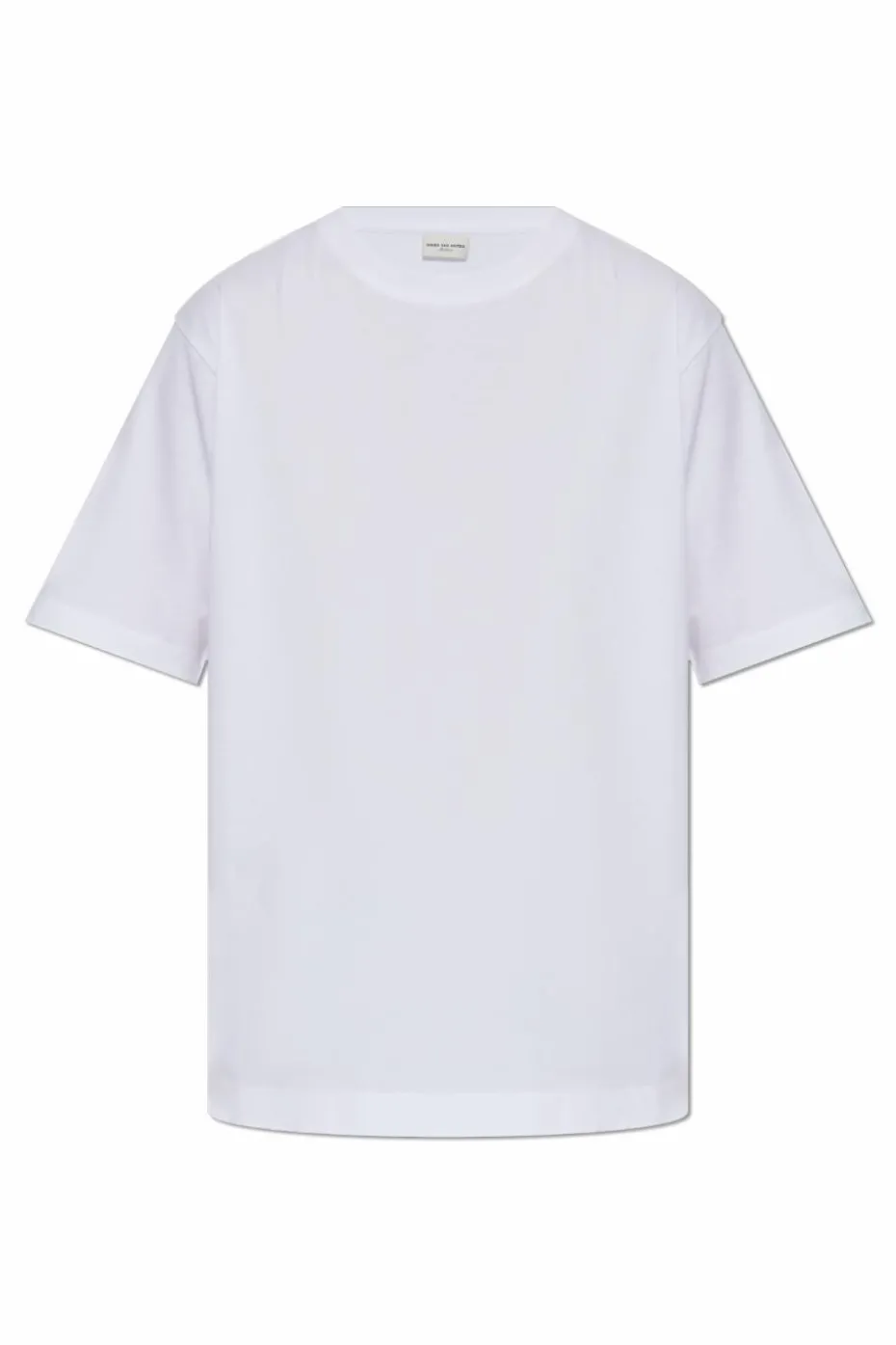 Dries Van Noten BIAŁY T-shirt o luźnym kroju
