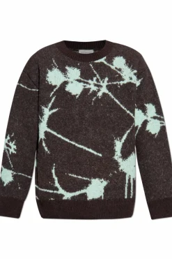 Dries Van Noten BRĄZOWY Sweter `Mainland`
