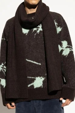 Dries Van Noten BRĄZOWY Szal `Moyson`