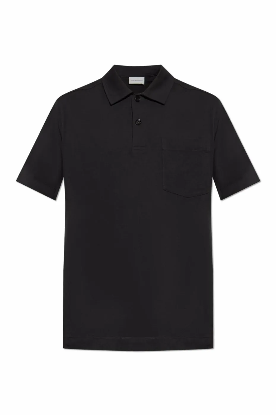 Dries Van Noten CZARNY Bawełniane polo