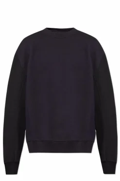 Dries Van Noten CZARNY Bluza z dekoracyjnym zamkiem