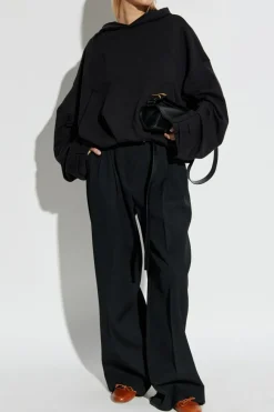 Dries Van Noten CZARNY Bluza z kapturem