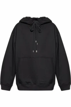 Dries Van Noten CZARNY Bluza z kapturem